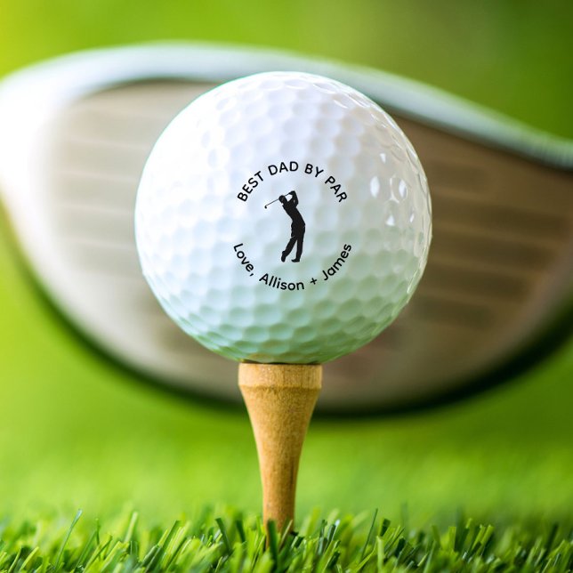 Bester Vater nach Par-Vorgabe Golfball (Best Dad By Par Custom Golf Balls)