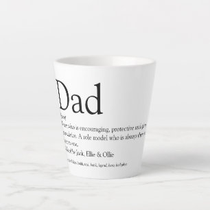Bester Vater, Papa, Definition des Vaters Milchtasse
