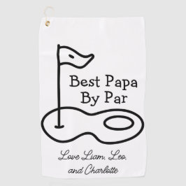 Bester Vater Papa Par Golf Handtuch, Golfgeschenke Golfhandtuch