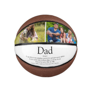 Bester Vater, Papa, Vater je Definition 2 Foto Mini Basketball