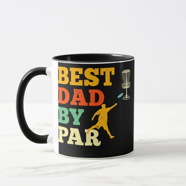 Bester Vater Par Disc Golf Lover Frisbee Golfspiel Tasse (Links)