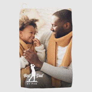 Bester Vater Par Durch Custom Foto Golfhandtuch