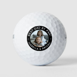 Bester Vater Par Foto Black Golf Balls Golfball
