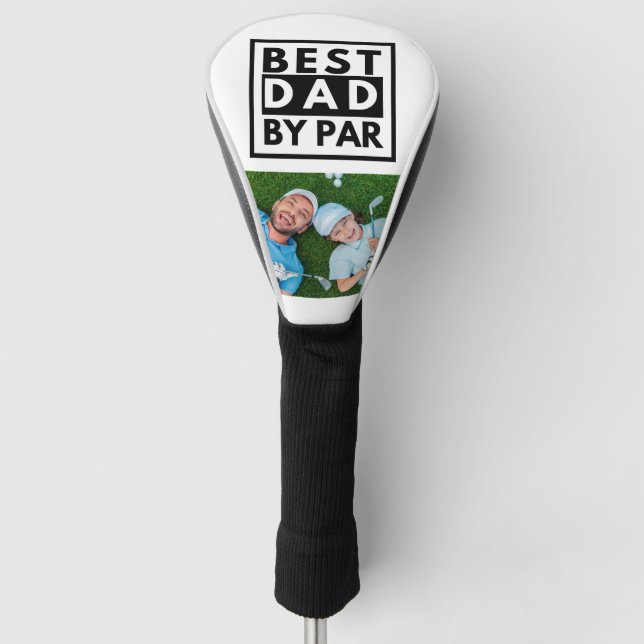 Bester Vater Par Foto Golf Vatertag Headcover (Vorderseite)