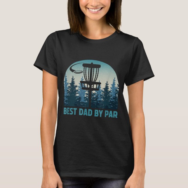Bester Vater Par Funny Disc Golf Frisbee Golfer Fa T-Shirt (Vorderseite)