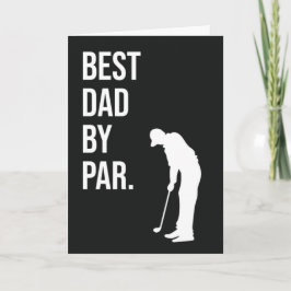 Bester Vater Par Funny Golf Cards für Vater Spaß Karte