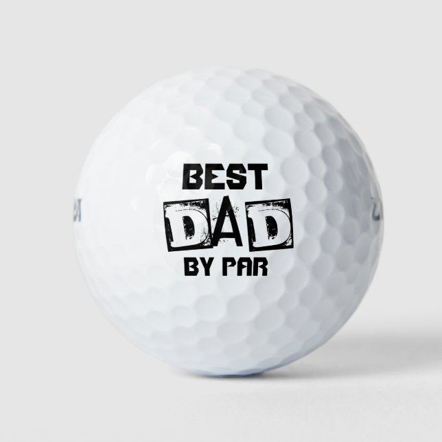 Bester Vater Par Golf Balls Golfball (Vorderseite)