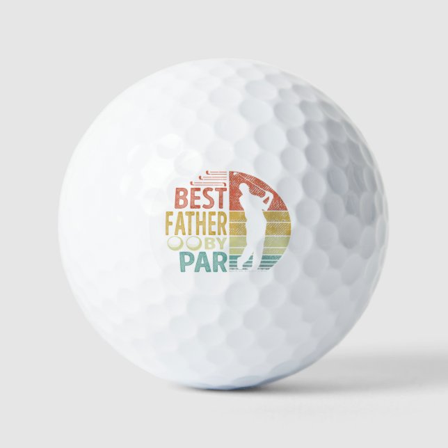 Bester VATER Par Golf Golfer Golfball (Vorderseite)