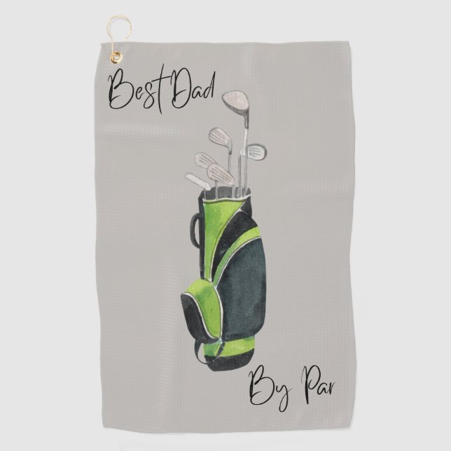Bester Vater Par Golf Handtuch (Vorderseite)