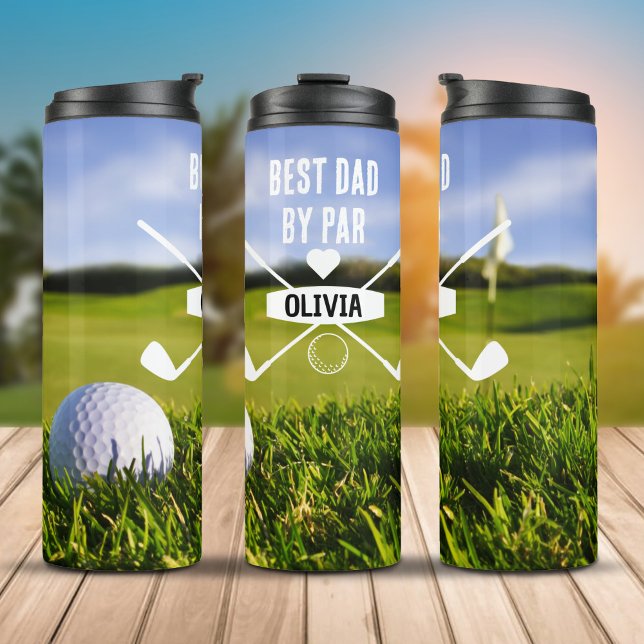 Bester Vater Par Golf Lover Vatertag Thermosbecher (Von Creator hochgeladen)