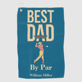 Bester Vater Par Golf Swing Mustache Funny Golfhandtuch