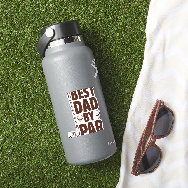 Bester Vater Par Golf Vater Aufkleber (HydroFlask Insitu)