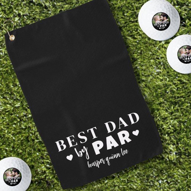 Bester Vater Par Golfhandtuch (Best Dad By Par Golf Towel )