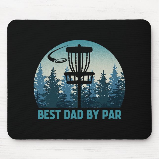 Bester Vater Par lustige Disc Golf Frisbee Golfer  Mousepad (Vorne)