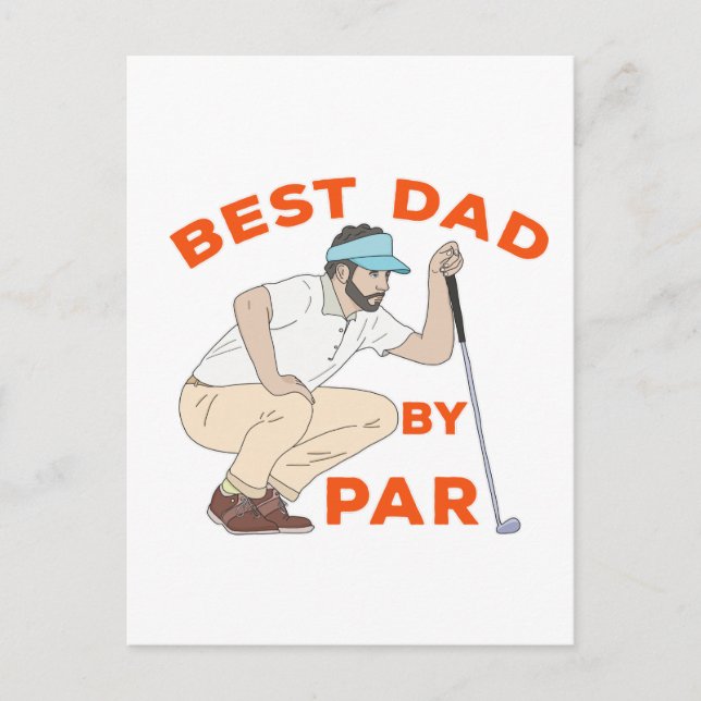 Bester Vater Par Postkarte (Vorderseite)