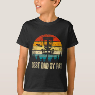 Bester Vater Par-Vintage-Disc-Golf Lustiger Vater T-Shirt