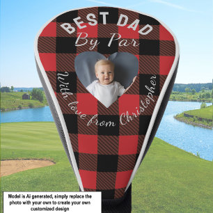 Bester Vater Par-Vorlage Individuelles Kinderfoto Golf Headcover