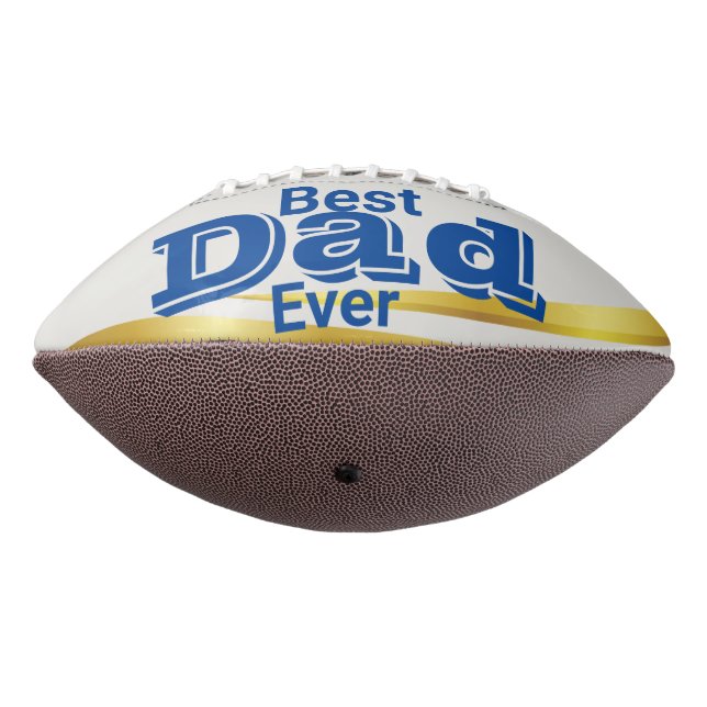 Bester Vater Pater Blue Custom Foto Football (Gedreht 270)