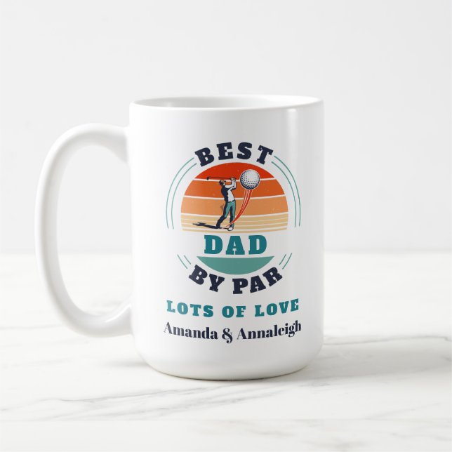 Bester Vater per Par-benutzerdefinierten Retro von Kaffeetasse (Links)