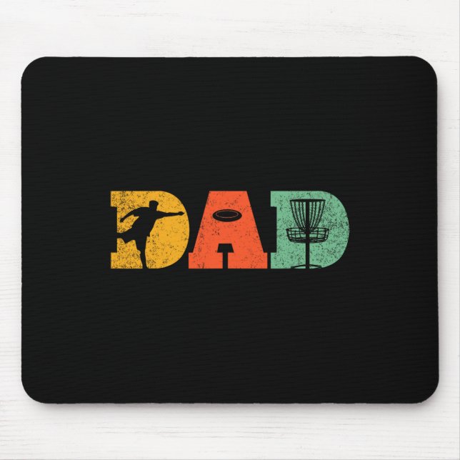 Bester Vater per Par Disk Golf Vater Flying Disk G Mousepad (Vorne)