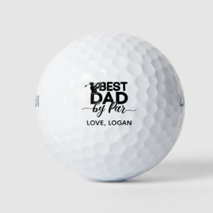 Bester Vater per Par einfach & Individuelle Name Golfball