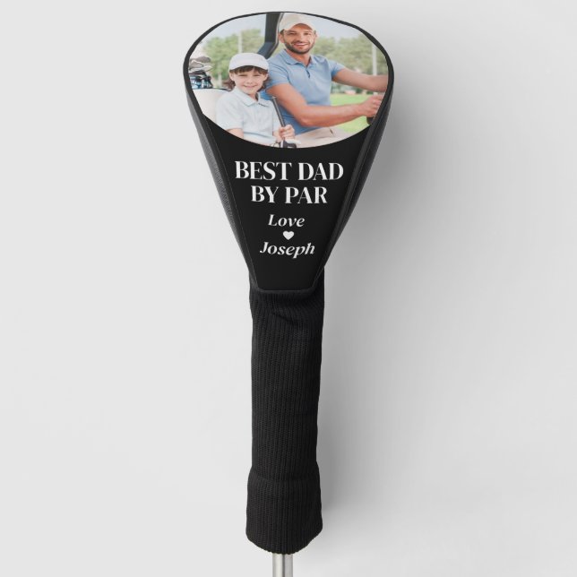 Bester Vater per Par Golf Lover Geschenk nach Maß  Headcover (Vorderseite)