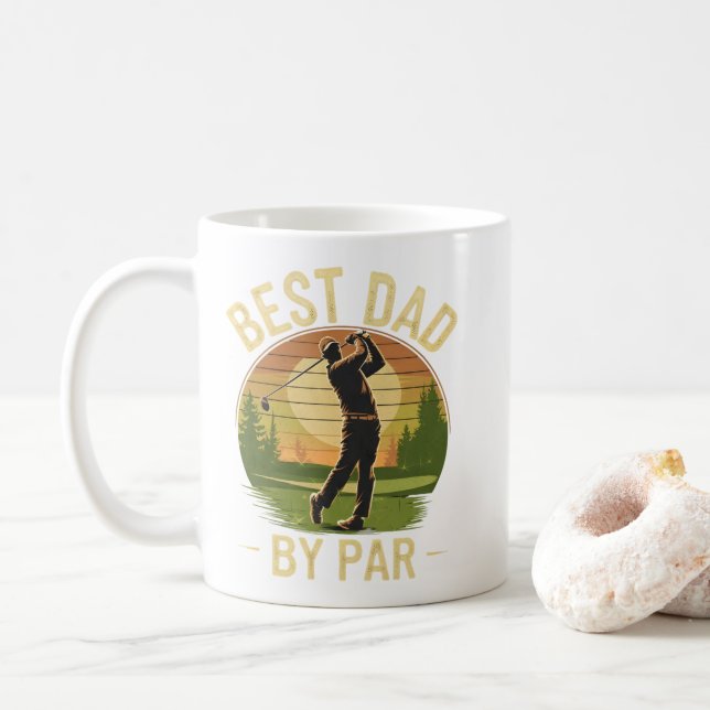 Bester Vater per Par - Golfplatz Vater Kaffeetasse (Mit Donut)