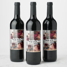 Bester Vater Personalisiert 4 FotoCollage