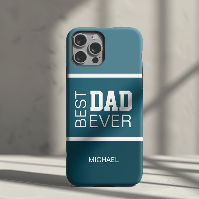 Bester Vater Personalisiert Case-Mate iPhone Hülle (Create your own Best Dad Ever Personalized Name iPhone Case by MINTIC DESIGN STUDIO)