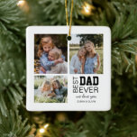 Bester Vater Personalisierte Foto Keramikornament<br><div class="desc">Feiern Sie Vater mit diesem Best Vater Personalisiert Fotos Keramik Ornament, mit drei benutzerdefinierten Fotos und eine personalisierte Nachricht. Dieser herzliche Pfarrer ist ideal, um geehrte Erinnerungen zu ehren und Ihre Liebe zu zeigen. Ob zum Vatertag, zum Geburtstag, zu Weihnachten oder einfach nur weil, dieses Ornament fügt jedem Anlass eine...</div>