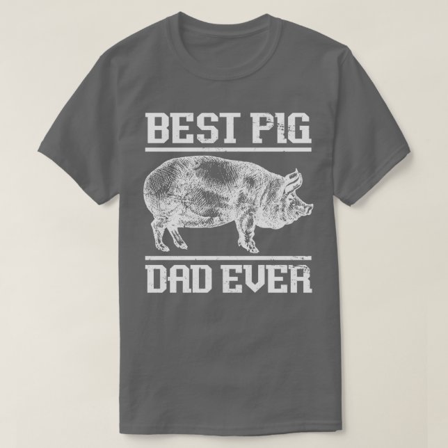 Bester Vater Pig je Pig T-Shirt (Design vorne)