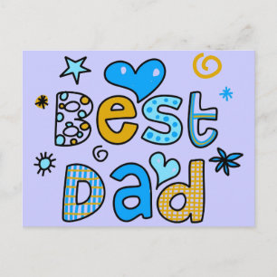 Bester Vater Postkarte