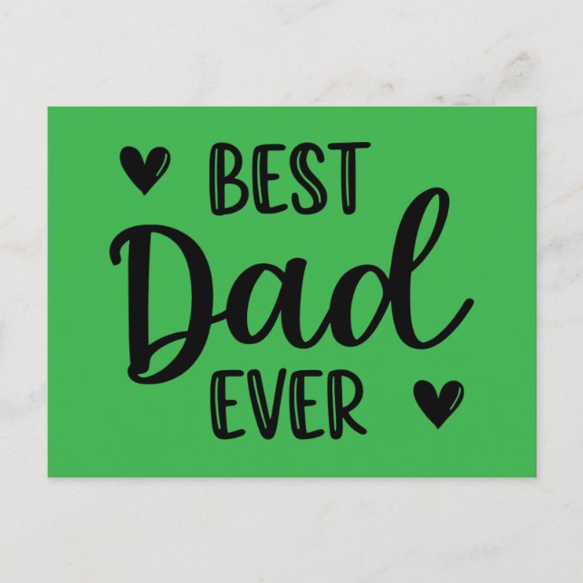 Bester Vater. Postkarte (Vorderseite)