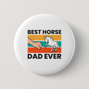 Bester Vater Reitpferd Pferderücken Ri Button
