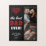Bester Vater Rotes Herz Vatertag 2 Foto Puzzle<br><div class="desc">Best Vater Red Heart Vatertag 2 Foto Puzzle. Das Design hat eine moderne,  fette Typografie,  ein niedliches rotes Herz und 2 familiäre Fotos - fügen Sie zwei Fotos und Ihre Namen. Ein hübscher personalisierter Sake für einen Vater. Geschenk für Vatertag,  Geburtstag oder Weihnachten.</div>