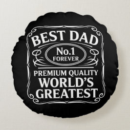 Bester Vater Rundes Kissen