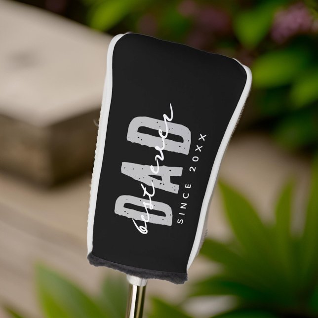 Bester Vater seit 20XX Moderne, einfache Preppy Golf Headcover (Von Creator hochgeladen)