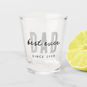 Bester Vater seit 20XX Moderne, einfache Preppy Schnapsglas