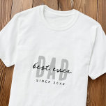 Bester Vater seit 20XX Moderne, einfache Preppy T-Shirt<br><div class="desc">Dieses einfache und moderne Design besteht aus san-Serifentypografie.</div>