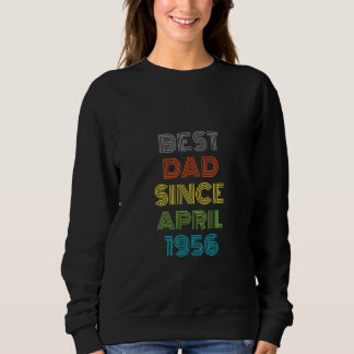 Bester Vater seit April 1956 Cool Gegenwart Sweatshirt