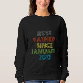 Bester Vater seit Januar 2013 Cool präsent Sweatshirt