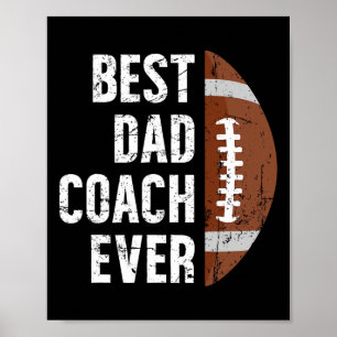 Bester Vater-Trainer je Football-Vater eines Fußba Poster