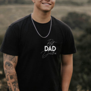 Bester Vater Trendy Geschenk Personalisierter Name T-Shirt