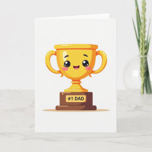 Bester Vater Trophy Auszeichnung Karte