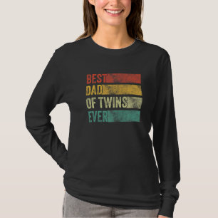 Bester Vater Twins Pregnancy Ankündigung Funny Vin T-Shirt