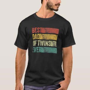 Bester Vater Twins Pregnancy Ankündigung Funny Vin T-Shirt