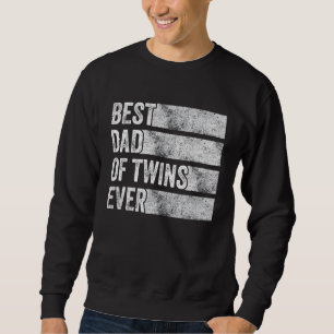 Bester Vater Twins Schwangerschaft Ankündigung Fun Sweatshirt