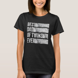 Bester Vater Twins Schwangerschaft Ankündigung Fun T-Shirt