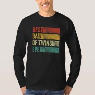 Bester Vater Twins Schwangerschaft Ankündigung Fun T-Shirt