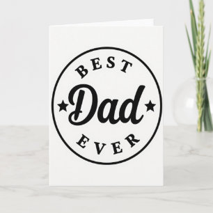 Bester Vater Typografie Design Karte